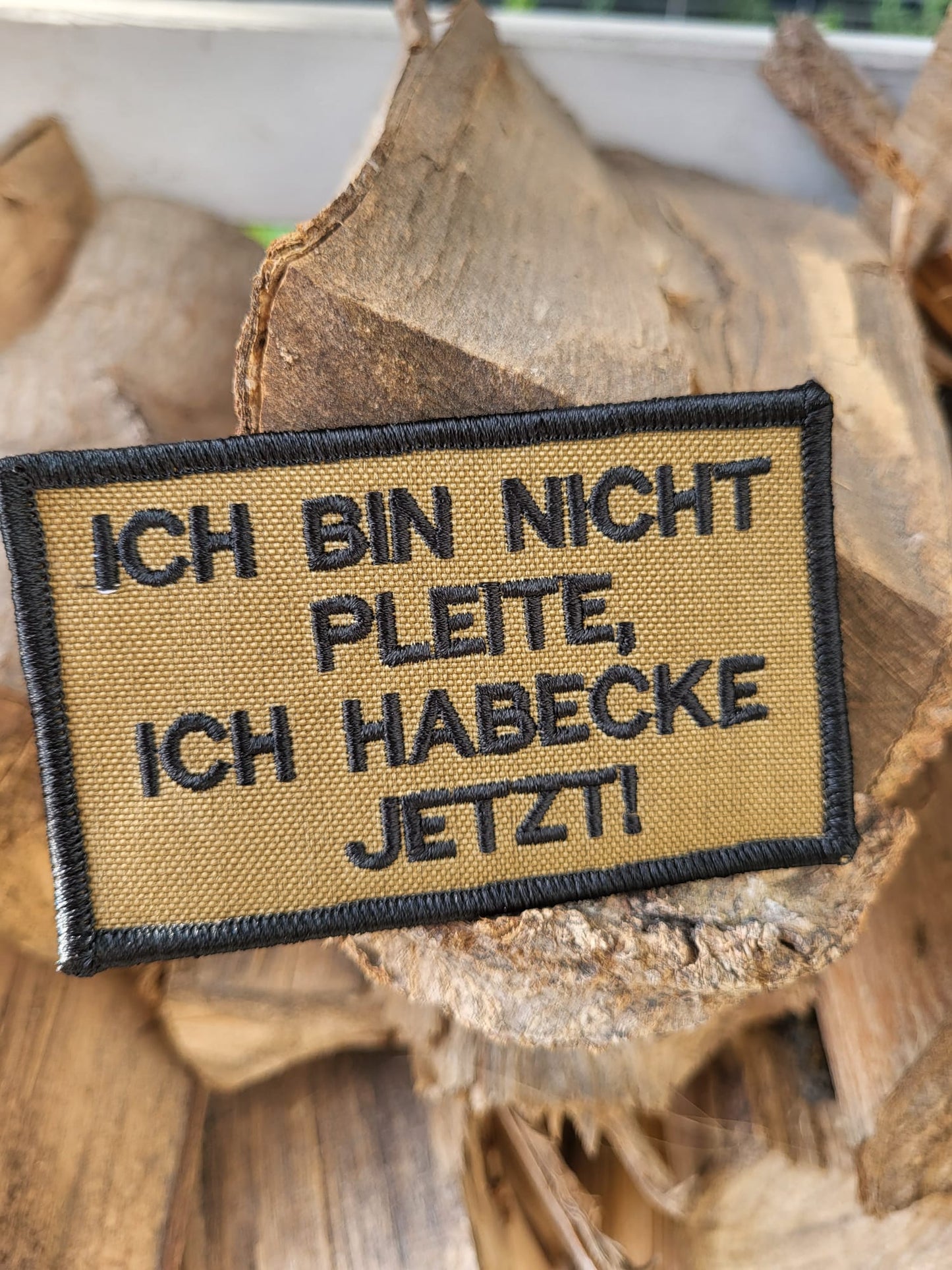 Gestickter Patch "Ich Habecke jetzt"