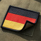 Deutschland Patch Klett, Flagge Deutschland Aufnäher, Bundesflagge Klett klein, Germany Velcro Patch.