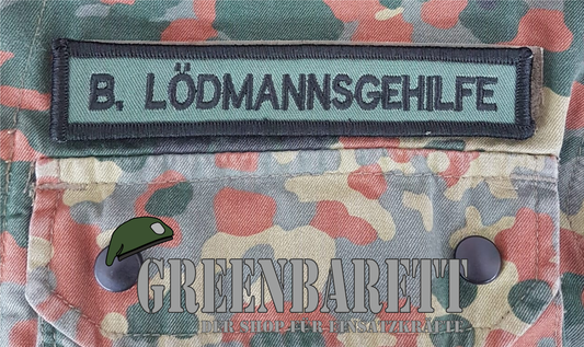 Namensband "B. Lödmannsgehilfe"